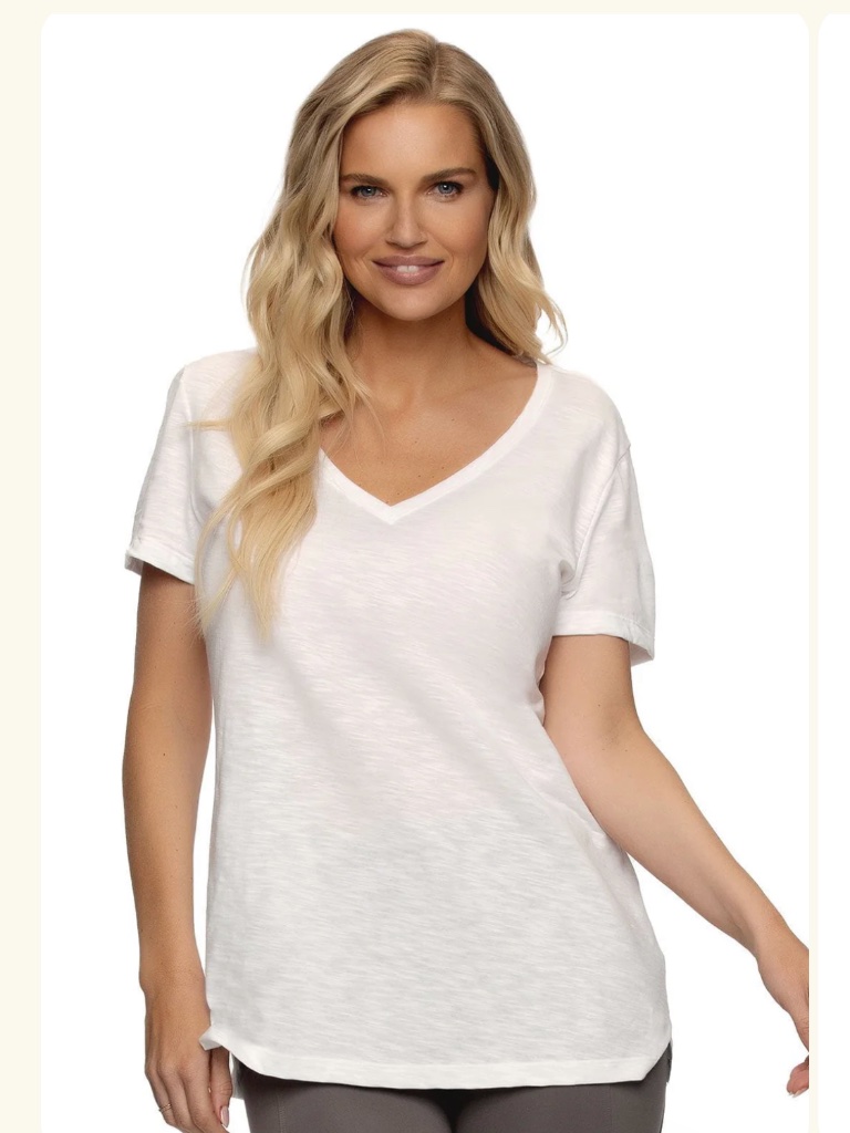 Slub Jersey V-Neck Shirt